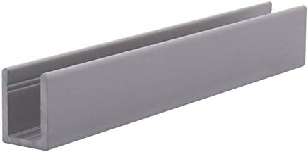 Brixwell SDCD38A-CCP72-XCP5 Satin Anodized 3/8" Fixed Panel Shower Door Deep
