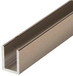 Brixwell SDCD38BBRZ-CCP24-XCP5 Brushed Bronze 3/8" Fixed Panel Shower Door Deep