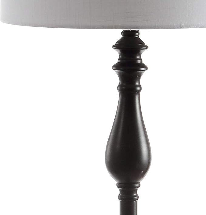 JONATHAN Y JYL3057A Laine 60" Metal/Glass LED Side Table and Floor Lamp Traditional,Transitional for Bedrooms, Living Room, Office, Reading, OilRubbedBronze