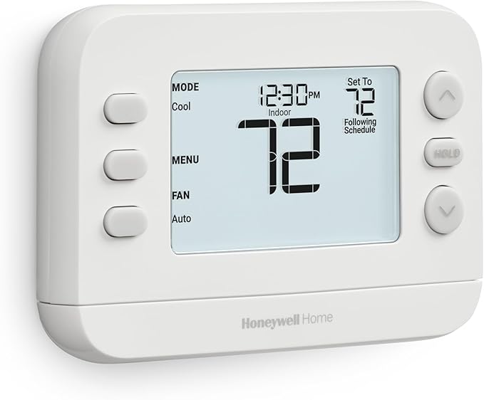 New! Honeywell Home Programmable Thermostat, Single-Stage, 1 Heat/1 Cool