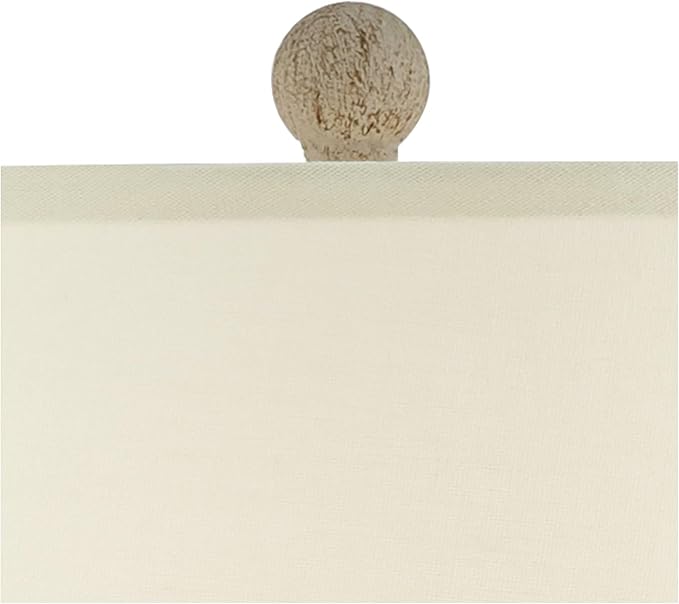 John Timberland Austin Country Cottage Southwest Style Jug-Shaped Table Lamp 28" Tall Sand Tone Desert Ridged Cream Linen Drum Shade for Living Room Bedroom House Bedside Nightstand Home Office