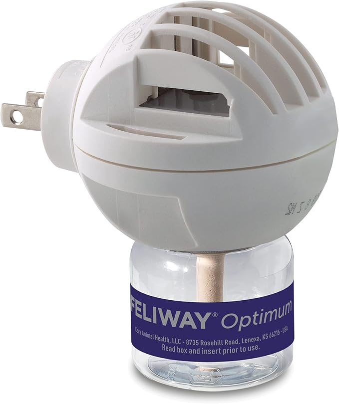 FELIWAY Aroma Diffuser, Optimum Cat, Enhanced Calming Pheromone, 48 mL | 30 Day