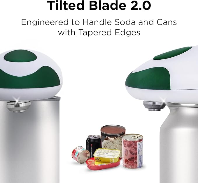 Kitchen Mama Auto 2.0 Electric Can Opener: Blade Opens Almost Any Can Pop or