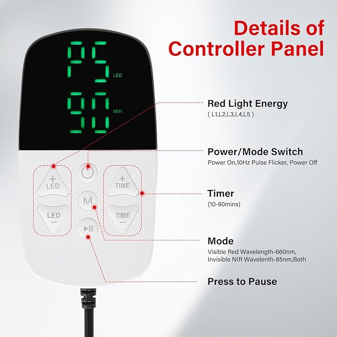 Red Light Therapy for Shoulder and Neck, Near Infrared Light for Body Upper Back
