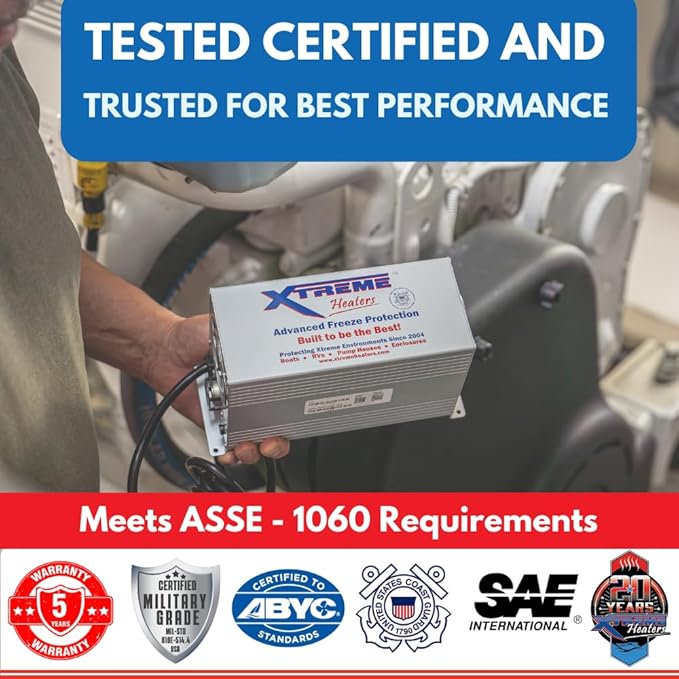 Xtreme Heaters Industrial Enclosure Heater | Certified Freeze Protection