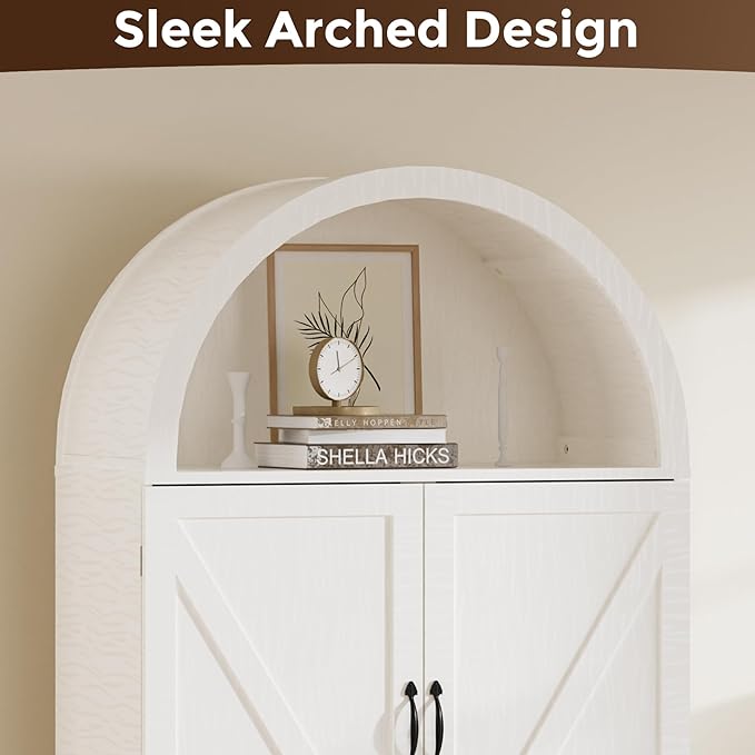 Arched Kitchen Pantry Cabinet