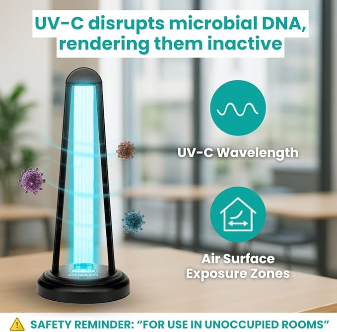 AirShield+ UV Light Sanitizer w/Spare Bulb – Premium UV Sanitizer Device
