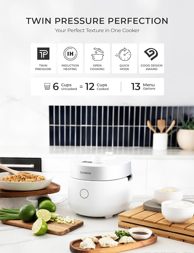 CUCKOO CRP-MHTR0309F | 3-Cup Twin Pressure Induction Heating Rice Cooker | 11