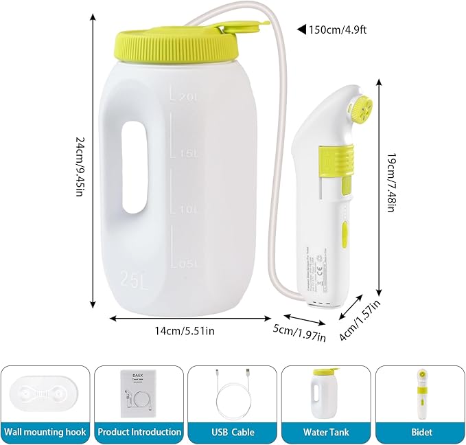 Portable Bidet for Travel,Handheld Electric Bidet Sprayer