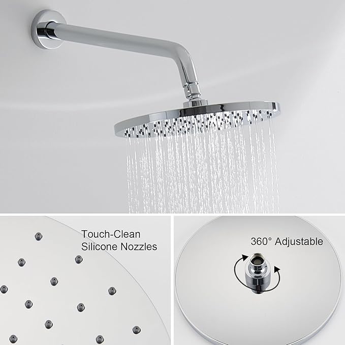 Iriber Shower System Wall Mounted Shower Faucet Mixer Set
