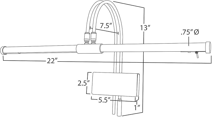 Cocoweb 22" Battery Powered Grand Piano Lamp in Mahogany Bronze - LED, Adjustable, Quality Lighting