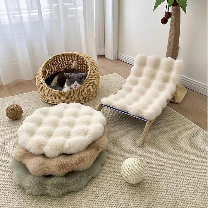 SHENGOCASE Pet Cushion Pad, Faux Fur Dog and Cat kneading Pillow, Cozy Bed Insert for Crate Pad Padding for Cage Kennel (23.6" x 35.4")