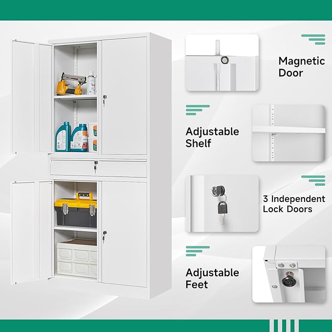 Letaya Metal Garage Storage Cabinet
