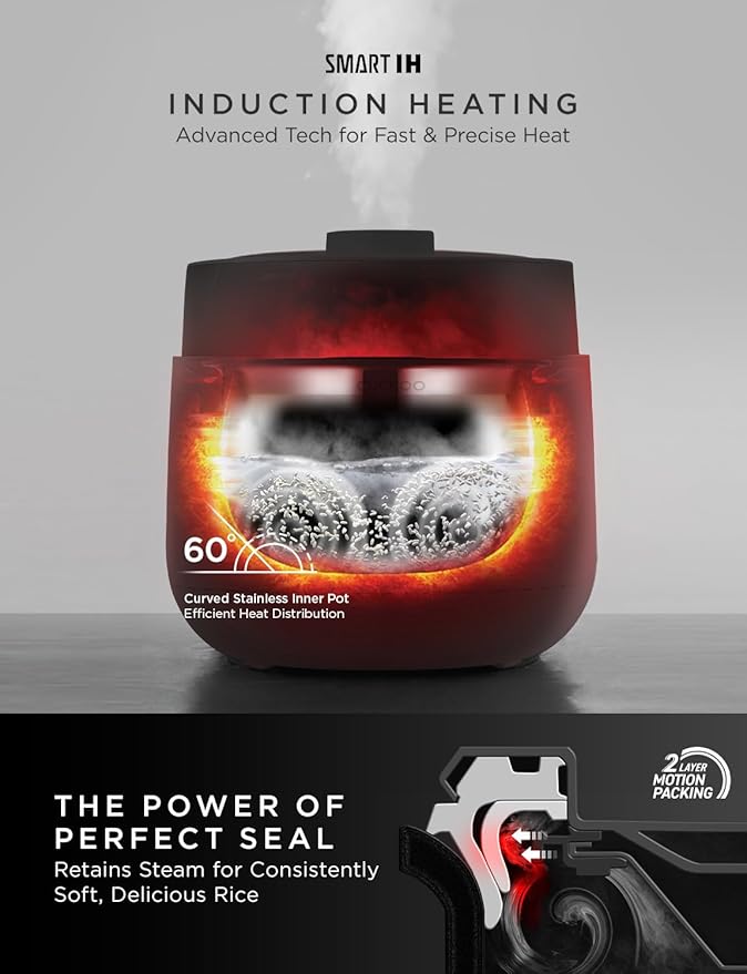 CUCKOO Twin Pressure Rice Cooker 6-Cup Uncooked / 12-Cup Cooked