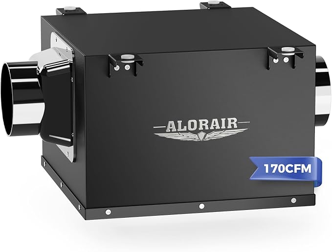 ALORAIR 4 Inch Quiet Inline Bathroom Exhaust Fan, 170 CFM Ventilation Fan