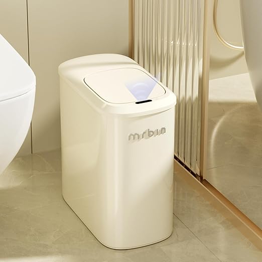 MRBIN Metal Motion Sensor Bathroom Trash Can