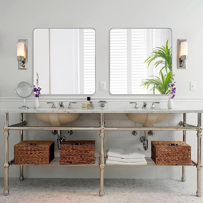 ANDY STAR Chrome Bathroom Mirrors