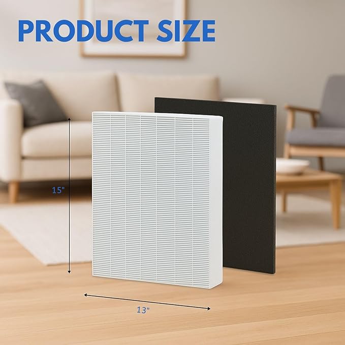 Nispira True HEPA Activated Carbon Replacement Filter Compatible