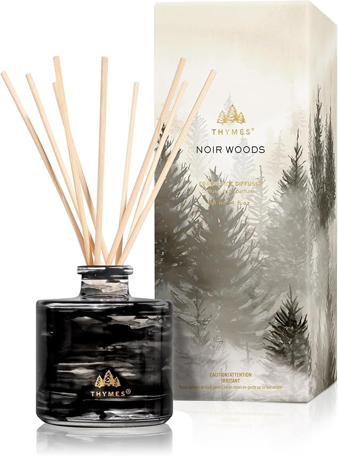 Thymes Petite Oil Reed Diffuser Set – Includes Reeds, Fragrance Oil & Glass