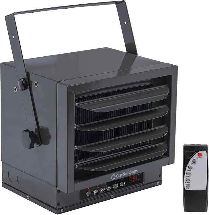 Comfort Zone Hard-Wired Ceiling Mount Garage Space Heater