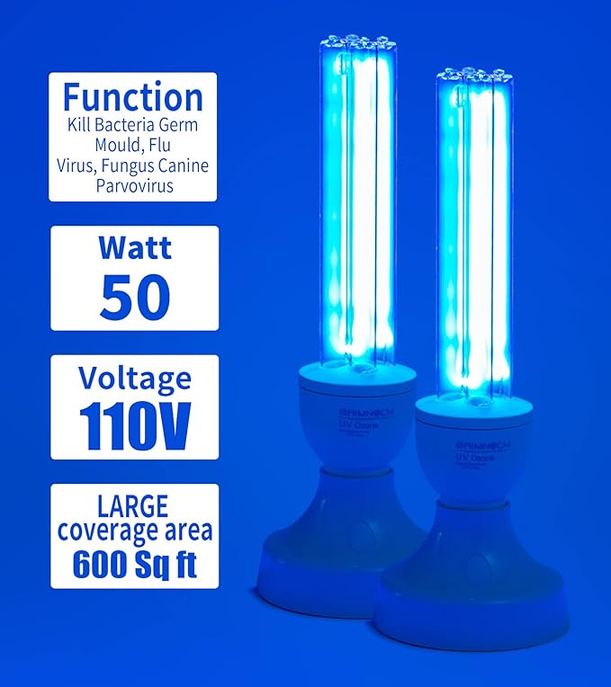 BAIMNOCM 50 Watt UV Light Sanitizer, UVC Germicidal Lamp