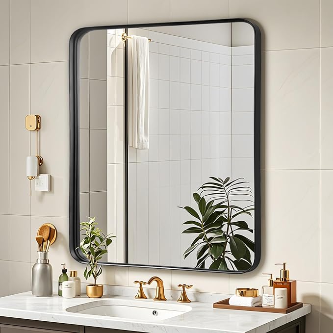 Fabuday Black Bathroom Vanity Mirror