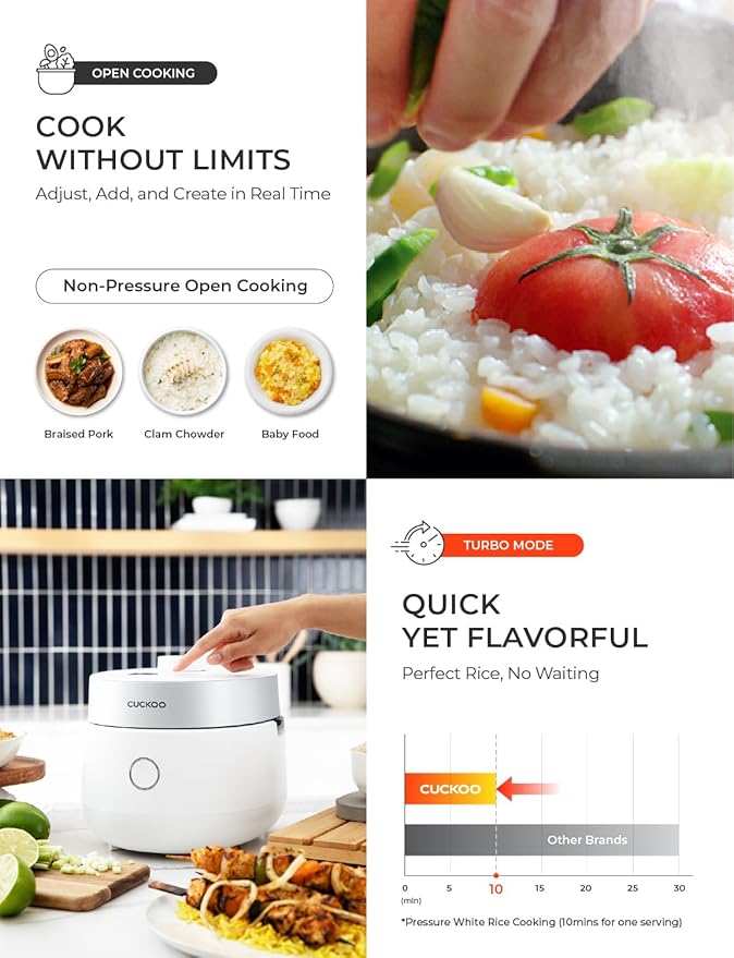 CUCKOO CRP-MHTR0309F | 3-Cup Twin Pressure Induction Heating Rice Cooker | 11