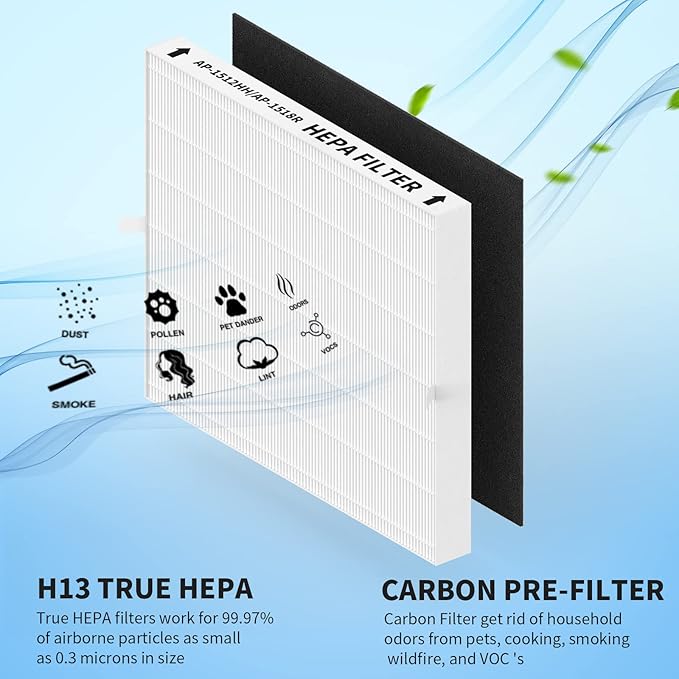 4 Pack AP-1512HH Replacement Filter Set