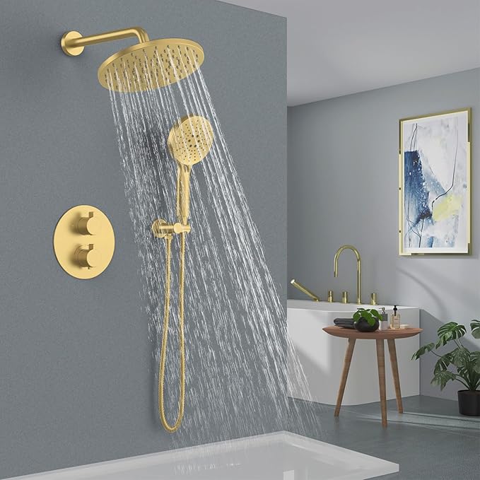 Iriber Thermostatic Shower System Wall Mount