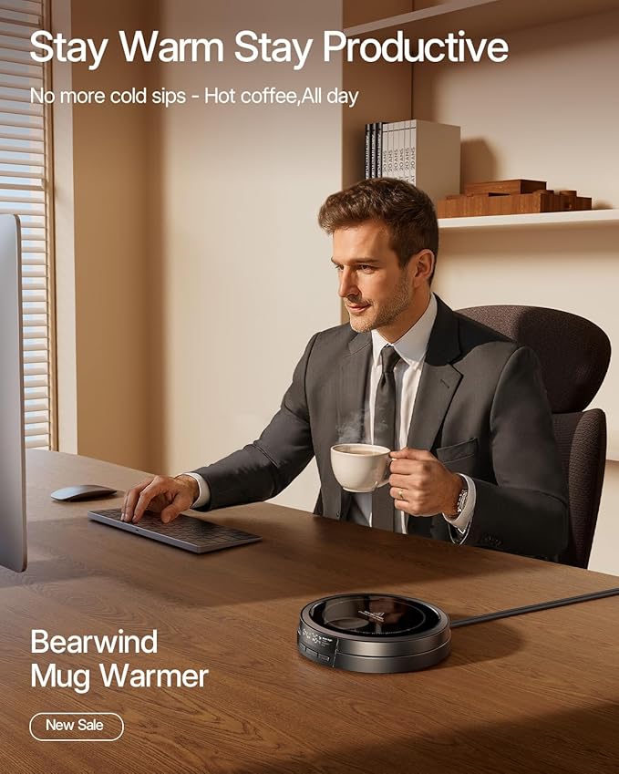 Coffee Mug Warmer for Desk, 50W Fast Heating Cup Warmer