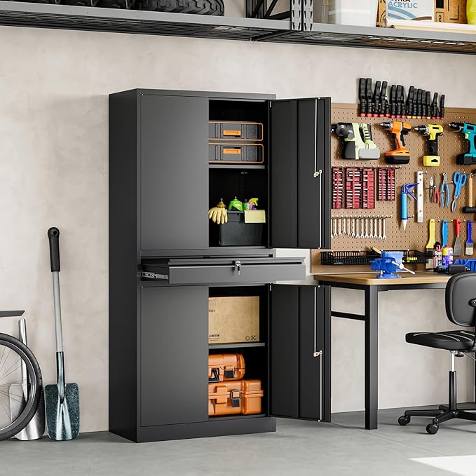 Yizosh Metal Garage Storage Cabinet
