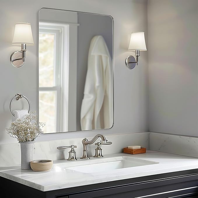 ANDY STAR Wall Mirror Brushed Nickel
