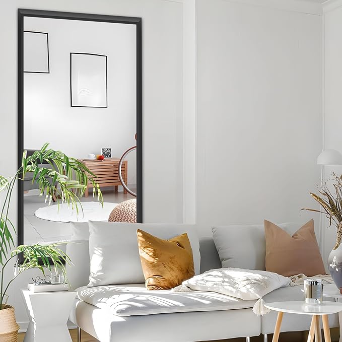 Amorho Black Bathroom Mirror, Living Room, Large Rectangle Vanity Mirrors.