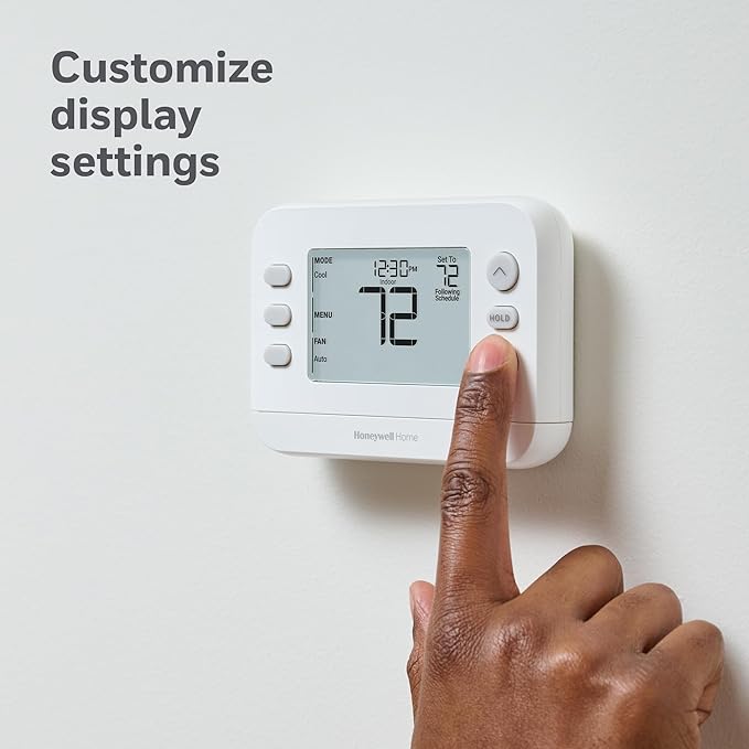 New! Honeywell Home Programmable Thermostat, Single-Stage, 1 Heat/1 Cool