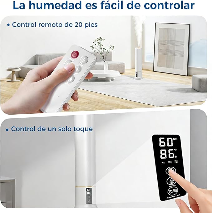 Humidifier Large Room, 2.4Gal Cool Mist Humidifiers