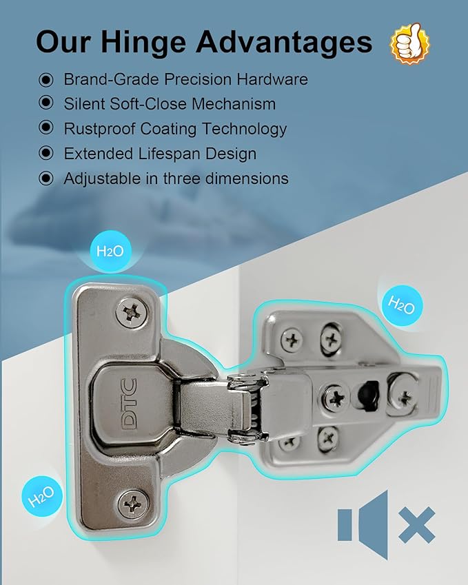 Bathroom Cabinet Wall Mount Buffering Hinge, Large Space Wooden Medicine Cabinet