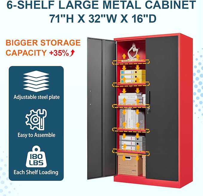 MIIIKO Metal Storage Cabinet