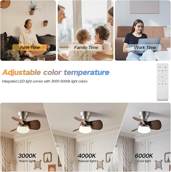 Myleoron 20 Inch Ceiling Fan