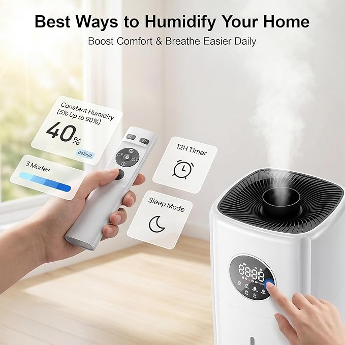 21L/5.5Gal Humidifiers for Bedroom, Humidifier Large Room