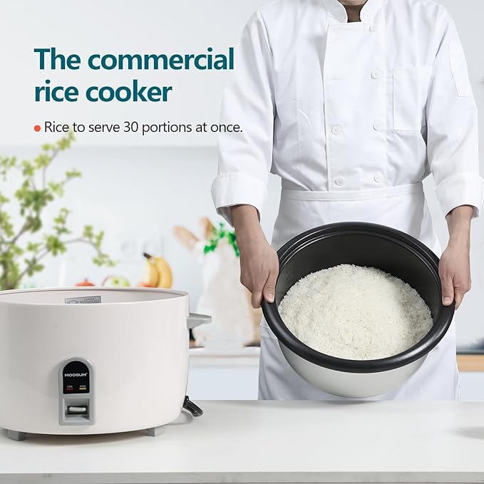 Commercial Rice Cooker, Large Capacity 30-Cup, 60-Cup