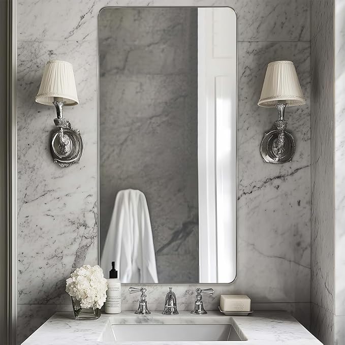 ANDY STAR Chrome Bathroom Mirrors