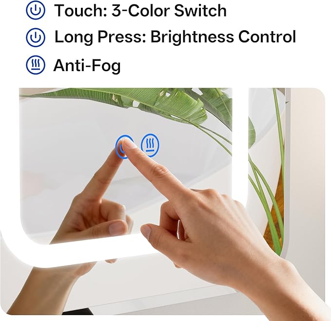LED Arched Bathroom Medicine Cabinet
