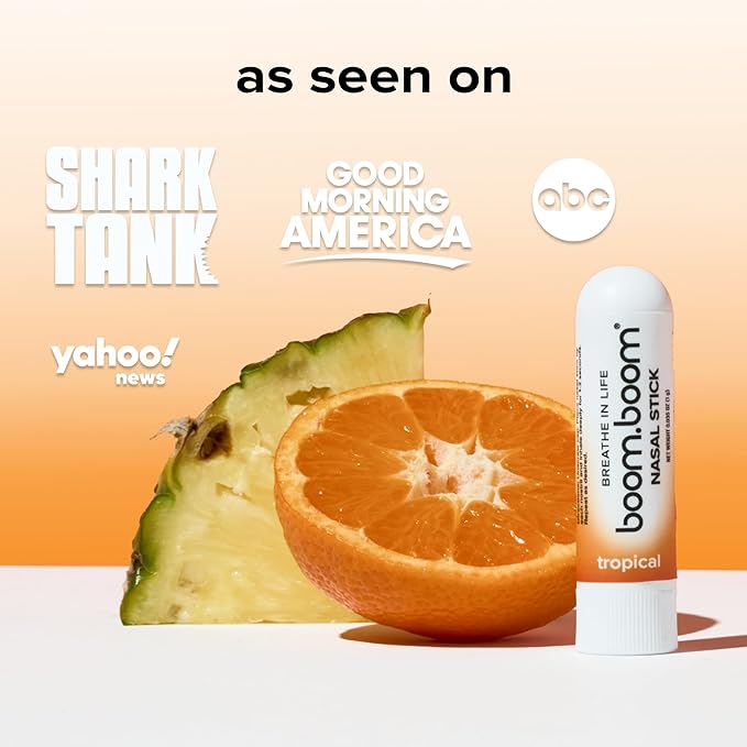 BoomBoom Nasal Stick | Vapor Flow Technology | Cool Refreshing Sensation |