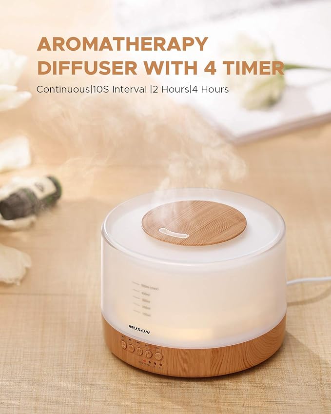 muson Essential Oil Diffuser Sound Machine Combo Diffuser
