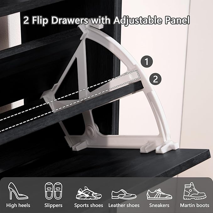 Shoe Storage Cabinet Entryway, Narrow Shoe Cabinet