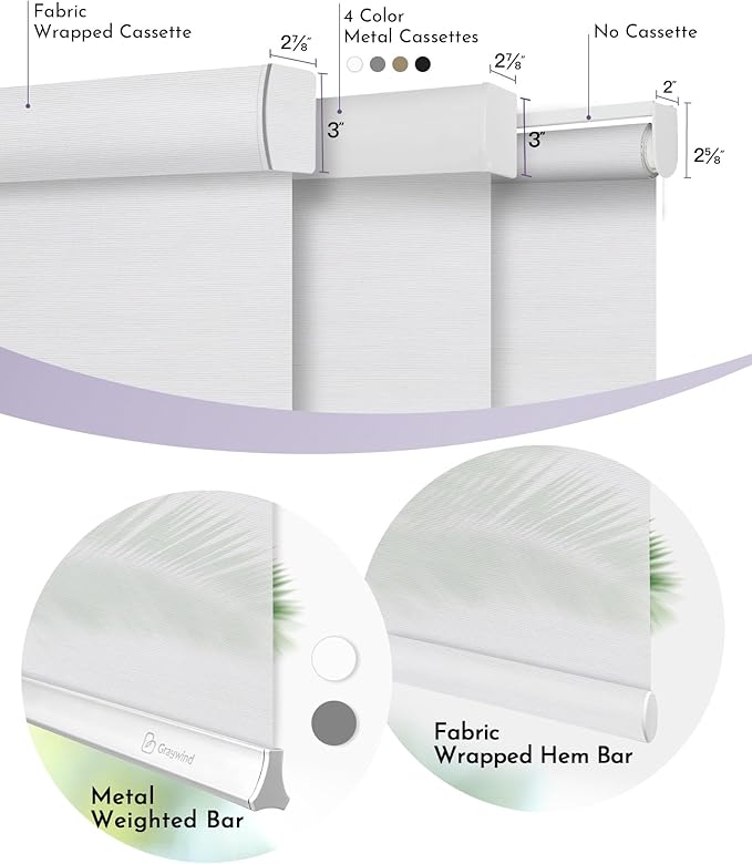 Graywind Motorized Semi Roller Shades Compatible