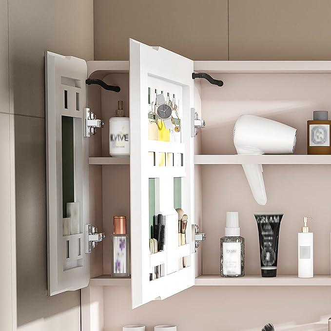 35x28 Inch Bathroom Mirror Cabinet