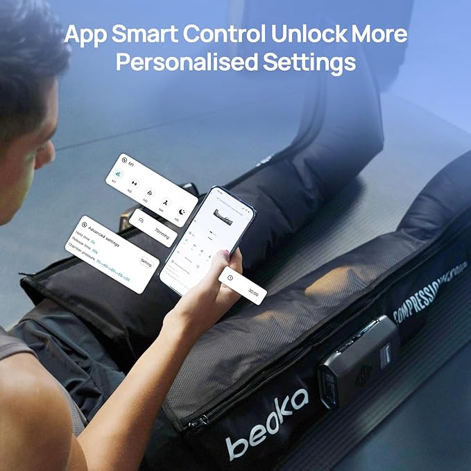 beoka Leg Massager for Circulation and Pain Relief, Cordless Air Compression