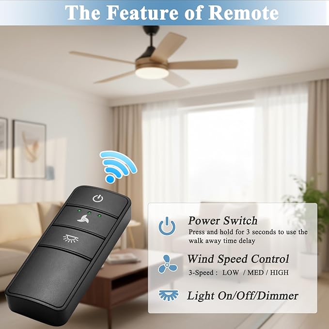 3 Speeds Ceiling Fan Remote Control