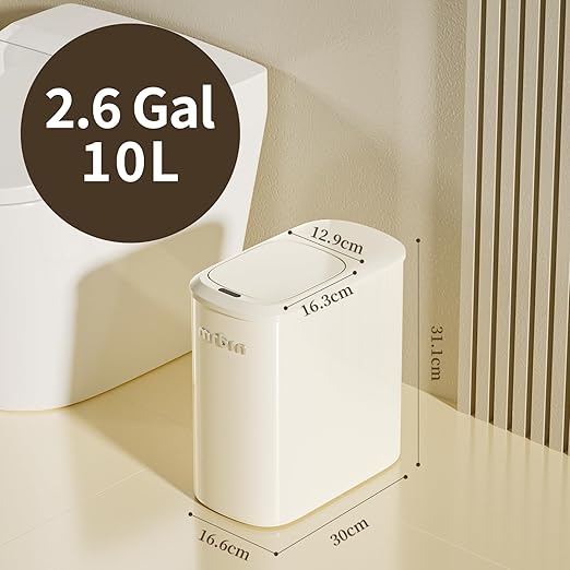 MRBIN Metal Motion Sensor Bathroom Trash Can